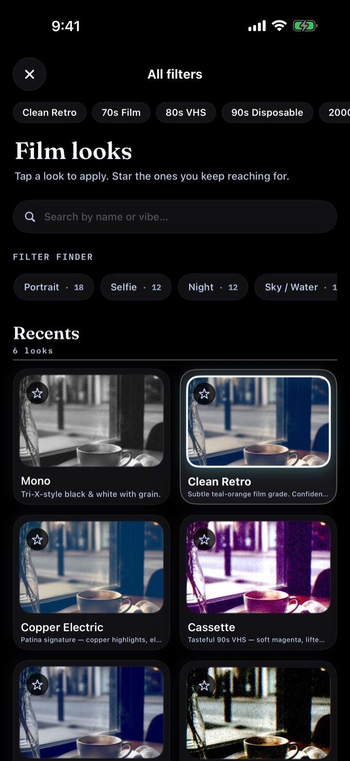 The all-filters catalog